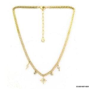 Vibe Station 14K (or 18k upon request) Yellow Gold Diamond Necklace